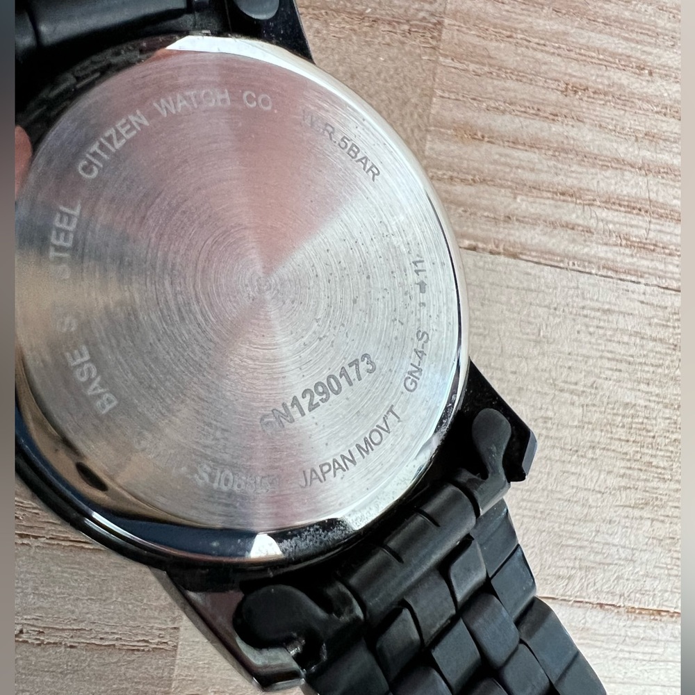 Citizen Ladies Watch Crystal Dial Markers Black & Stainless Band Quartz Date Wnd - Picture 16 of 16